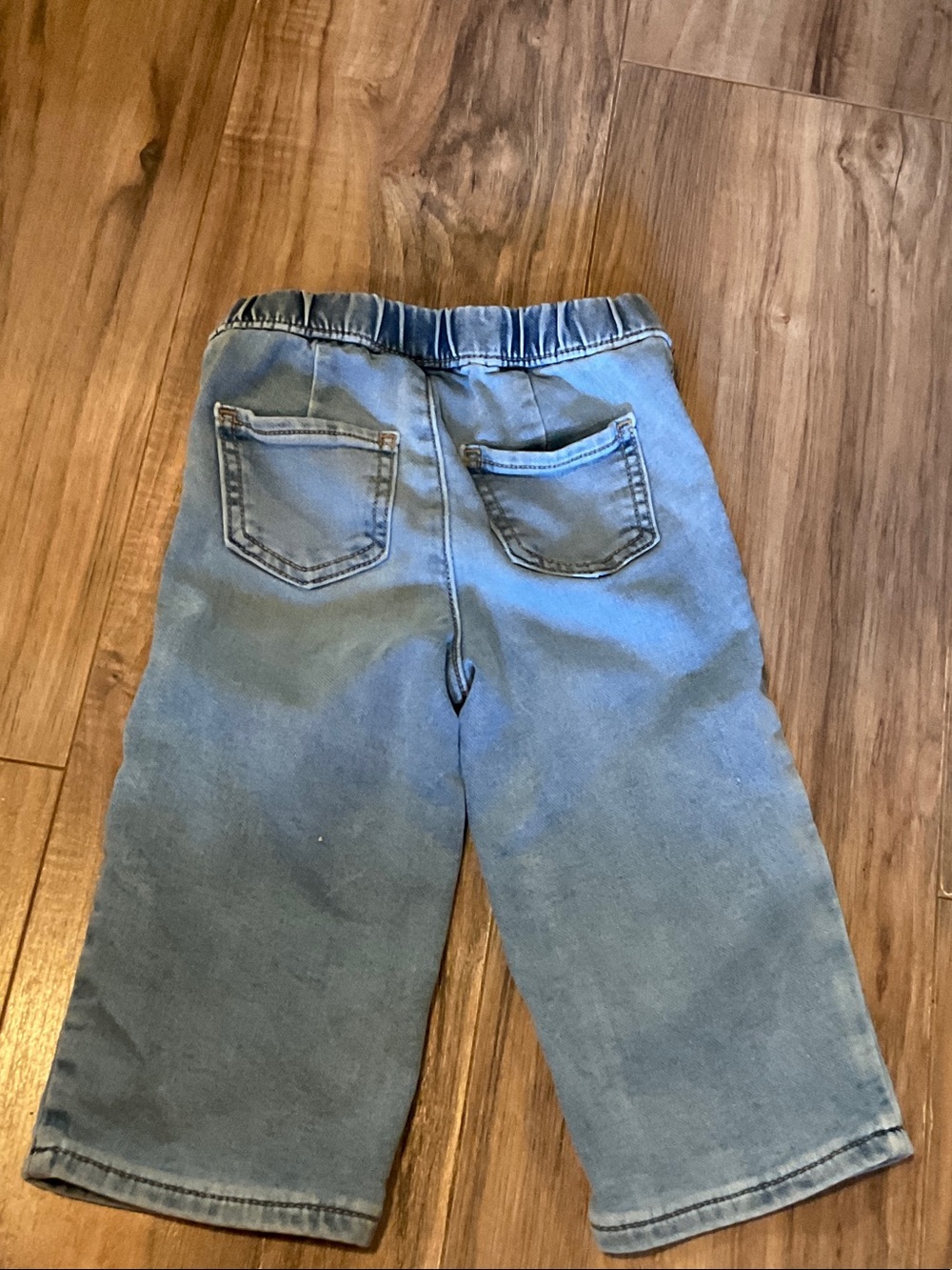 GAP Light Blue Elastic Waist Denim Jeans for Kids - Picture 3 of 3